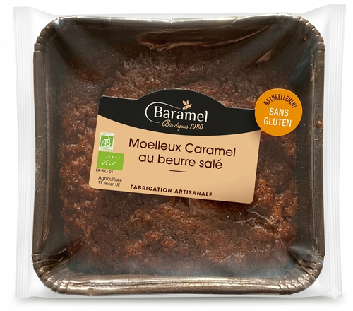 Moelleux au caramel beurre salé bio - 130g