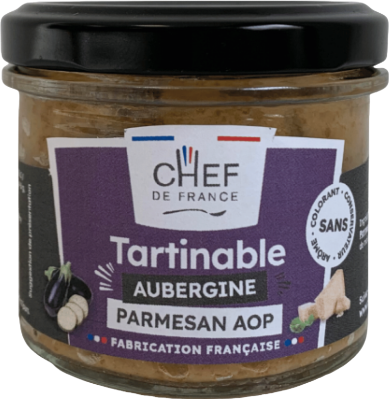 Tartinable aubergine et parmesan AOP - 100g