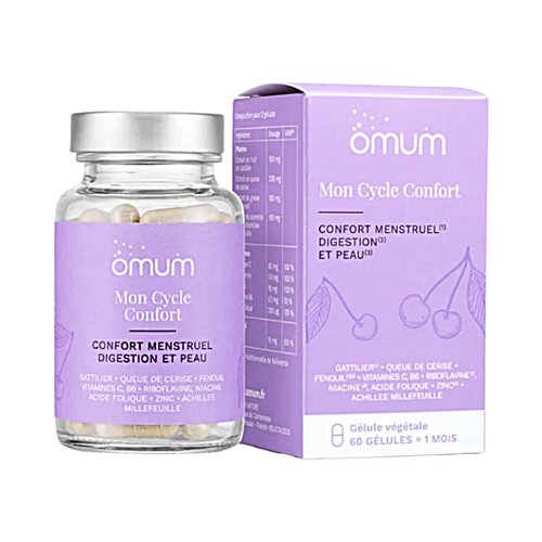 Mon Cycle Confort, confort menstruel, digestion et peau - 60 gélules