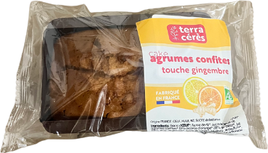 Cake de noel aux agrumes confites bio - 200g