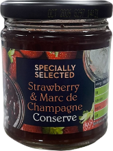 Confiture de fraises et marc de Champagne - 220g