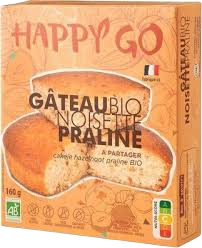 Gâteau noisette praline bio - 160g