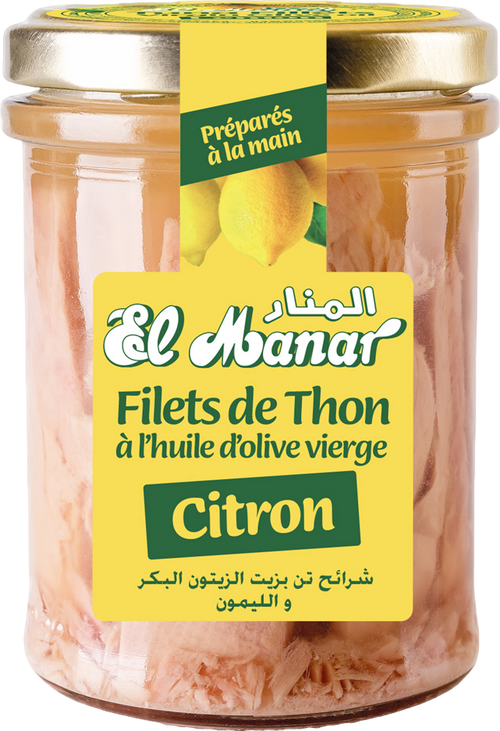Filets de thon au citron - 200g