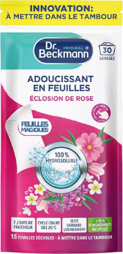Adoucissant en feuille senteur rose - 30 lavages