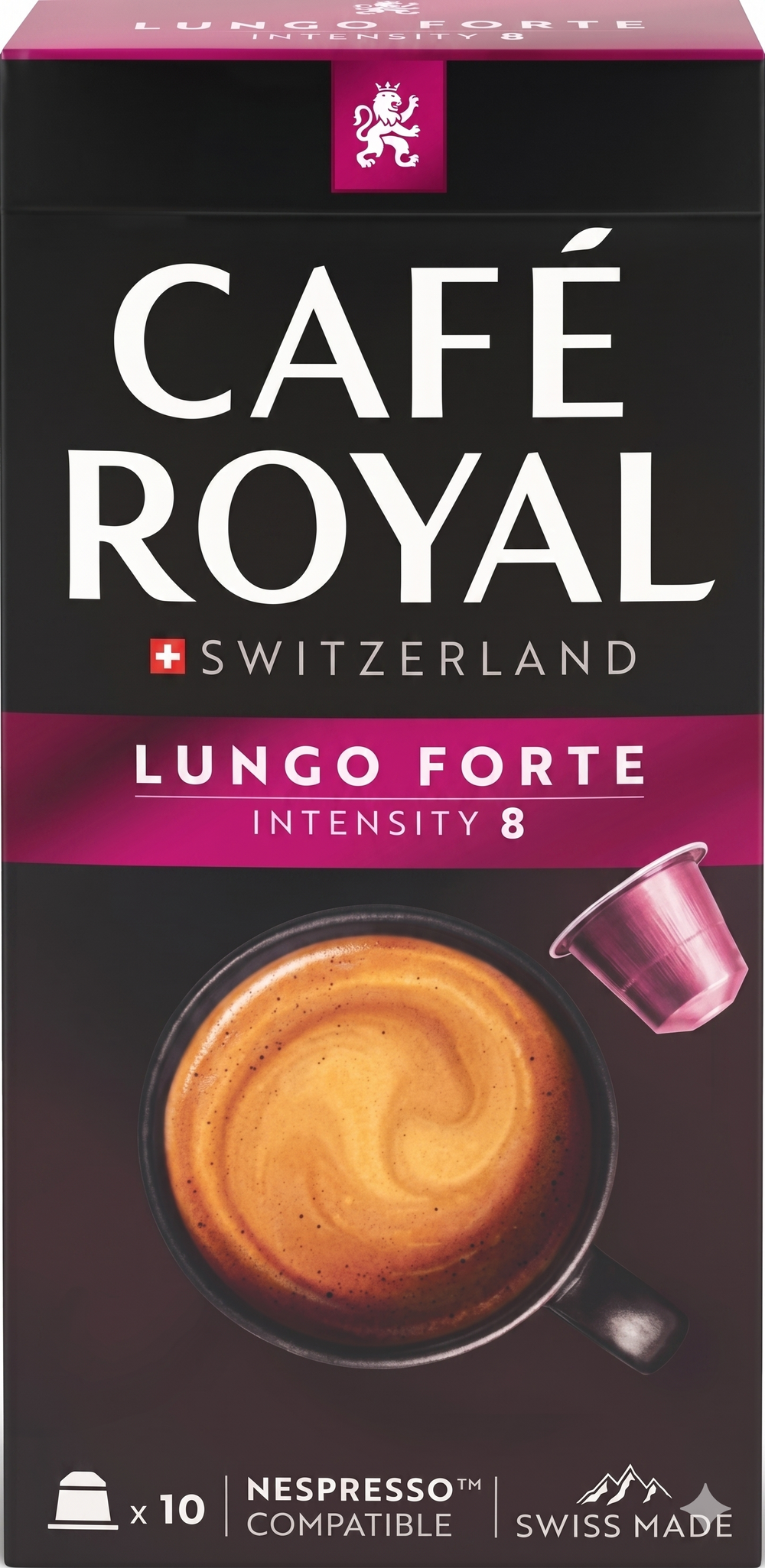 Café lungo forte intensité 8 - 10 capsules compatibles Nespresso