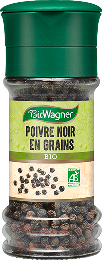 Poivre noir en moulin bio - 50g