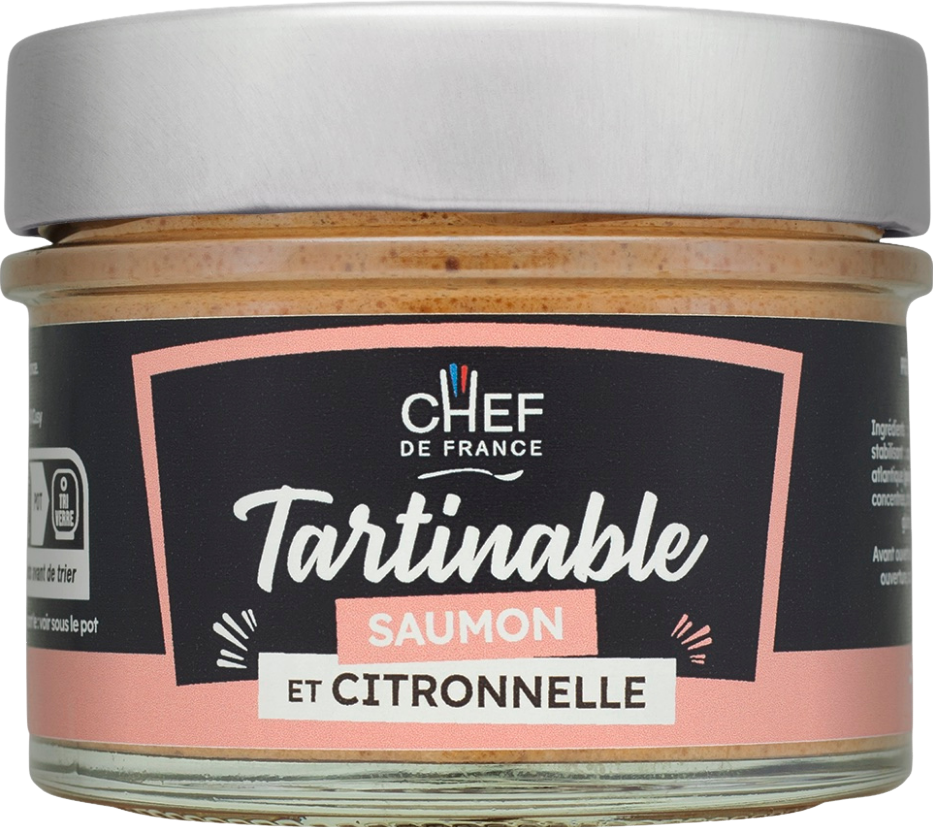 Tartinable saumon & citronnelle - 100g