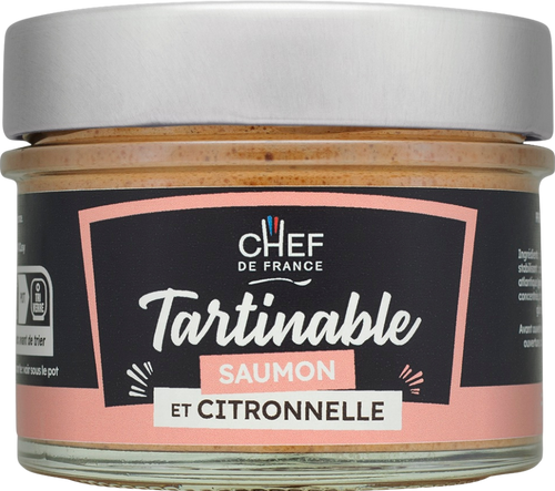 Tartinable saumon & citronnelle - 100g