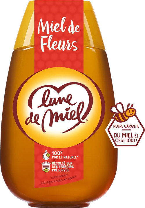 Miel de fleur liquide en flacon - 500g