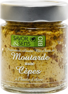 Moutarde aux cèpes à l'huile d'olive bio - 190g