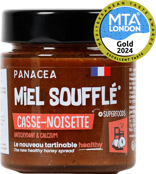 Miel soufflé aux noisettes Casse-Noisette - 180g