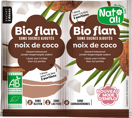 Bio flan à la noix de coco bio - 2x5g