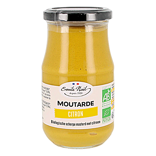 Moutarde forte au citron bio - 200g