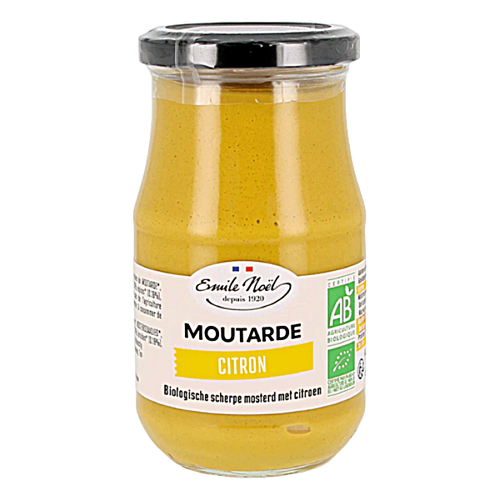 Moutarde forte au citron bio - 200g