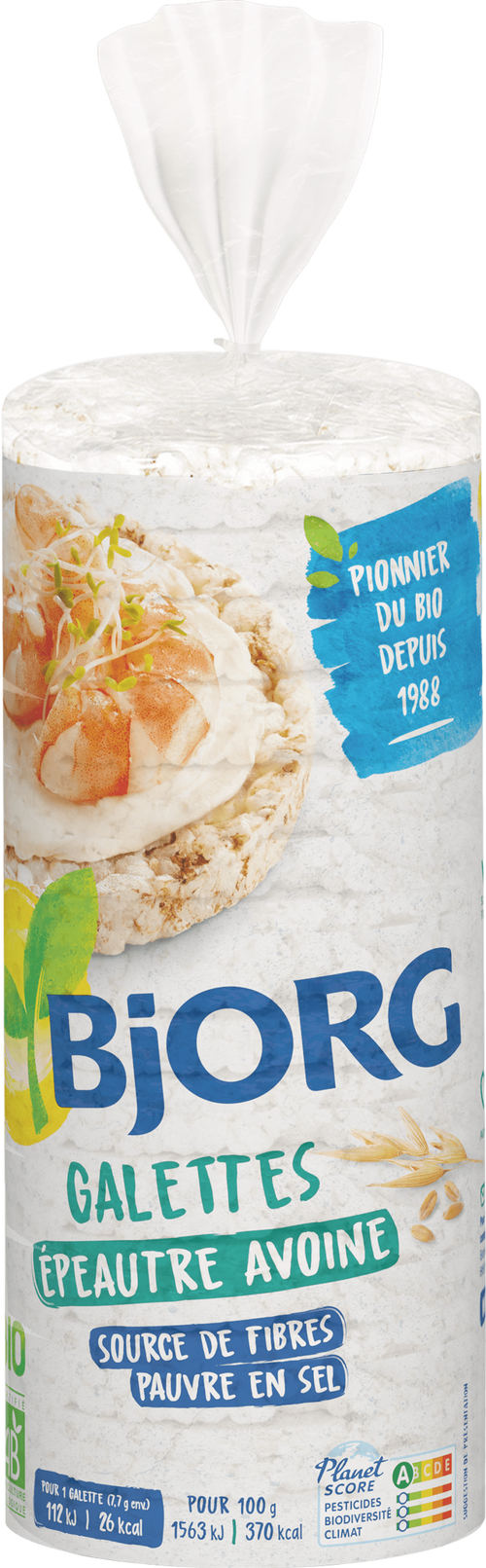 Galettes épeautre d'avoine bio - 130g