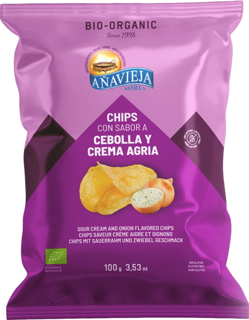 Chips saveur crème et oignon sans lactose bio - 100g