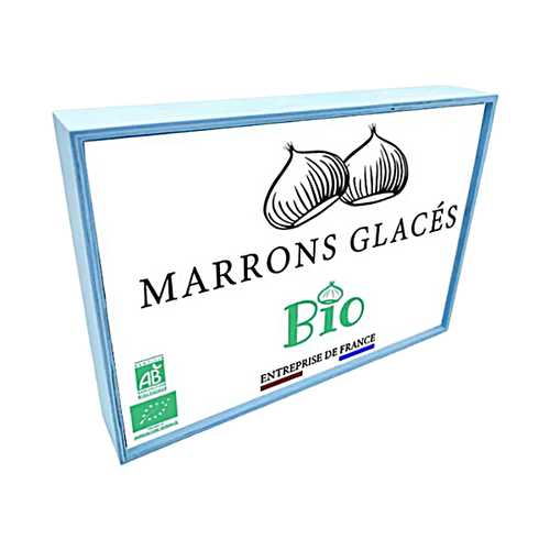Coffret de 8 marrons glacés Bio - 130 g