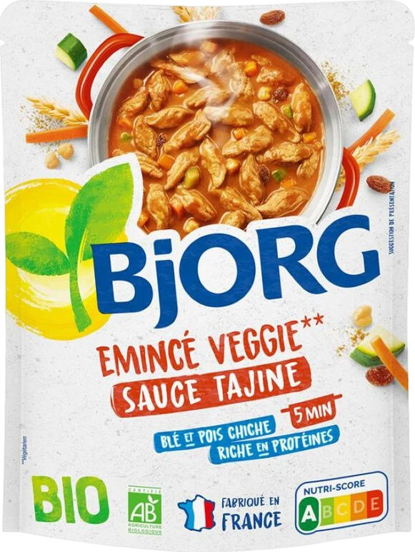 Émincé veggie sauce Tajine  bio- 250g