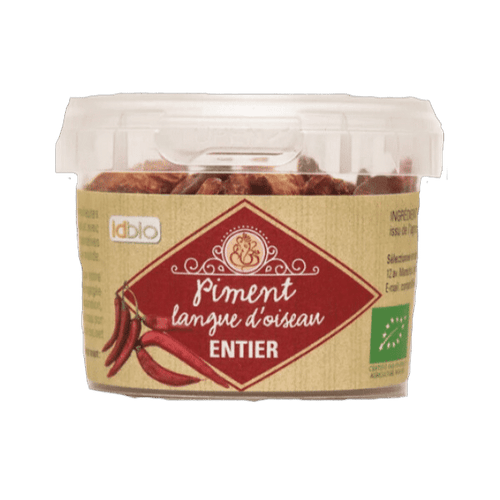 Piment Langue d'Oiseau entier bio - 20g