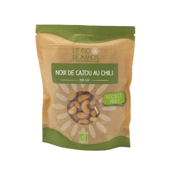 Noix de cajou au chili bio - 200g