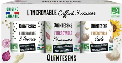 Coffret 3 sauces béarnaise, 3 poivres et aïoli - 3x90g