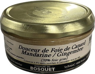 Douceur de foie de canard mandarine-gingembre - 120g