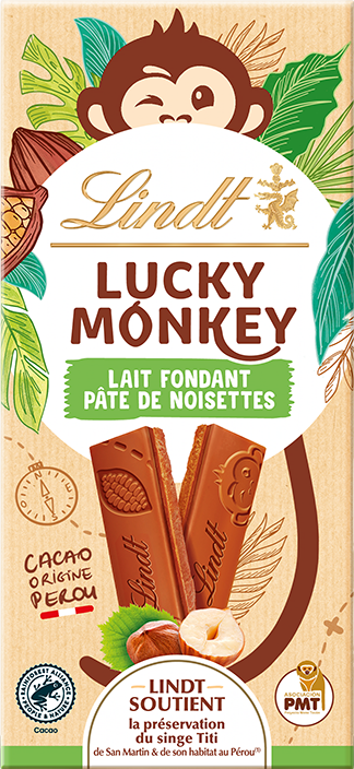 Tablette de chocolat lait fondant pâte de noisettes - 100g