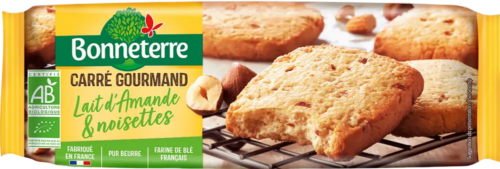 Biscuits lait d'amandes et noisettes bio - 140g
