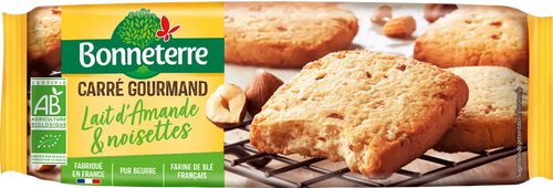 Biscuits lait d'amandes et noisettes bio - 140g
