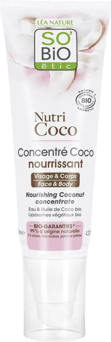 Concentré coco nourrissant visage & corps bio - 125ml