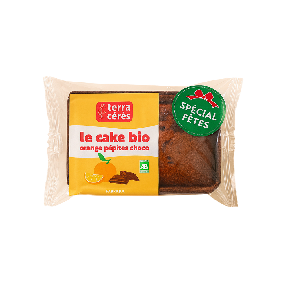Cake orange et pépites de chocolat sans gluten bio - 200g