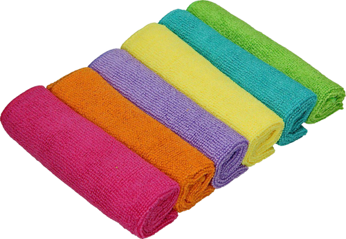 Lavettes en microfibre 32cmX32cm - 6 unités