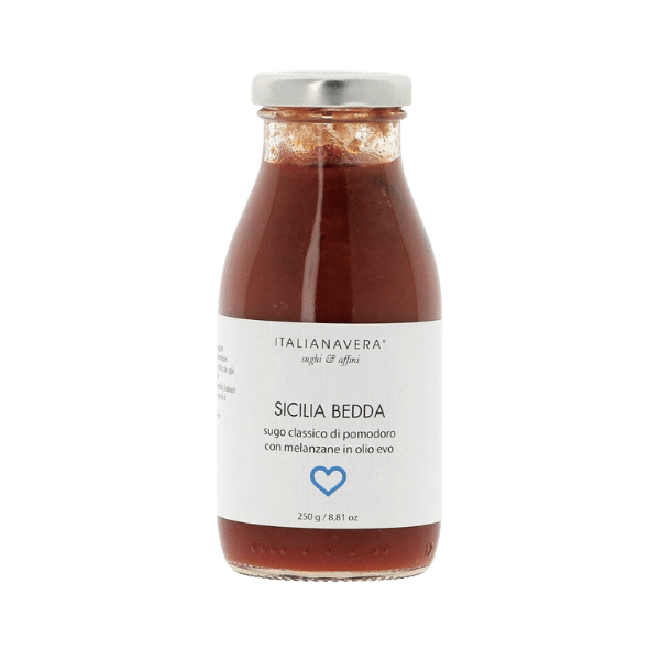 Sauce tomate aubergine & basilic - 250g - Italianavera