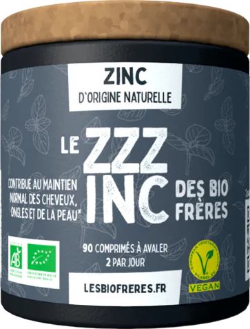 Complément alimentaire au zinc bio - 90 comprimés