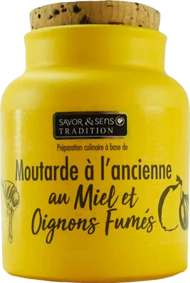 Moutarde à l'ancienne miel oignons - 130g