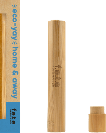 Étui de voyage pour brosse à dent en bambou