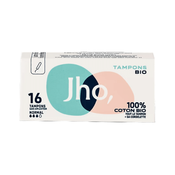 Tampons sans applicateur flux normal bio - 16 tampons - Jho