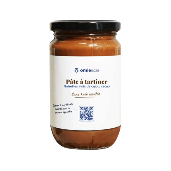 Pâte à tartiner noisettes noix de cajou bio - 300g