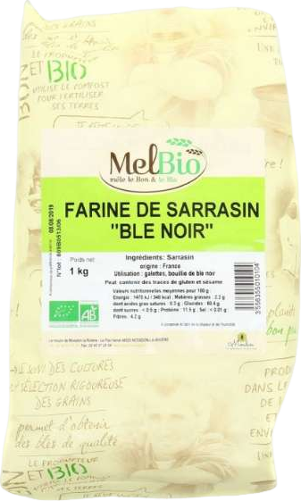 Farine de sarrasin (blé noir) bio - 1 kg