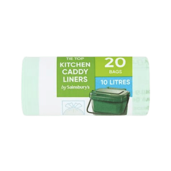Sacs poubelle 10L compostables - 20 unités - Sainsbury's