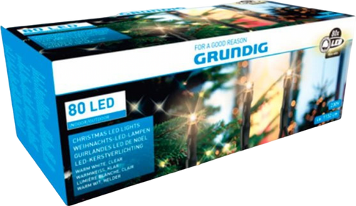 Guirlande de Noël 80 leds blanches - 11.32m