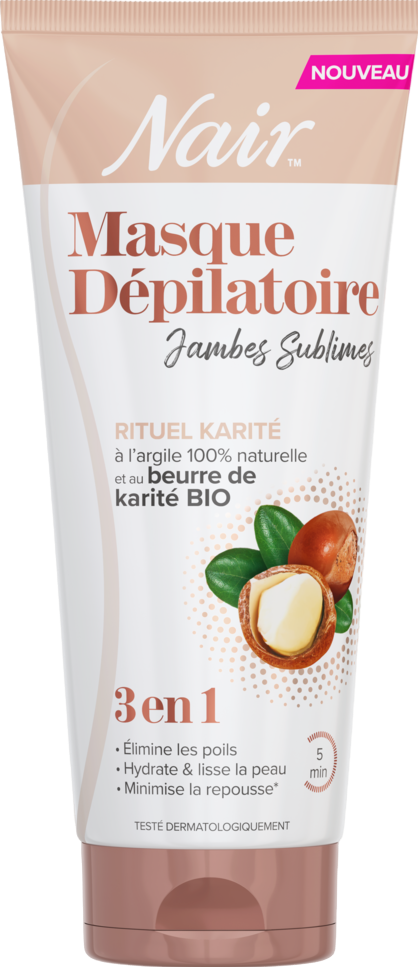 Masque dépilatoire 3en1 au karité bio - 180ml