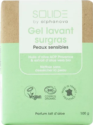 Gel lavant surgras peaux sensibles aloe bio - 100g