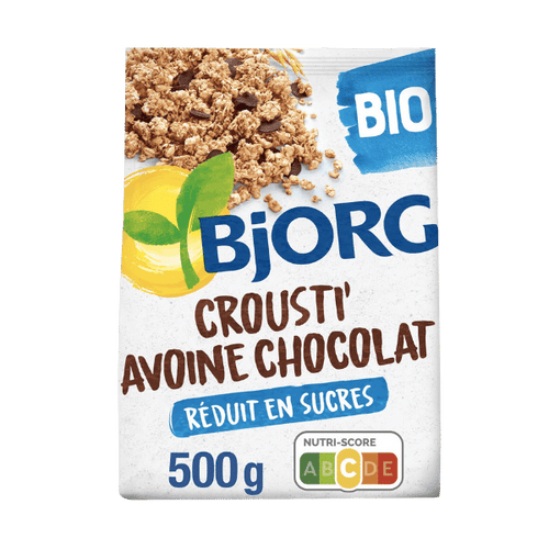 Granola avoine et chocolat bio - 500g