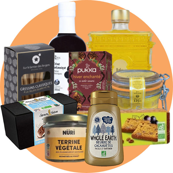 Panier gourmandises de Noël