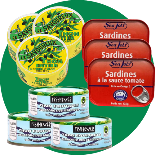 Panier produits de la mer