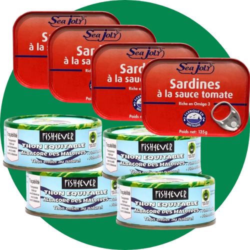 Panier produits de la mer