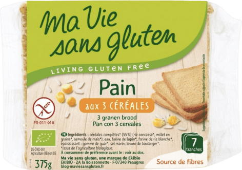Pain aux 3 céréales bio - 375g