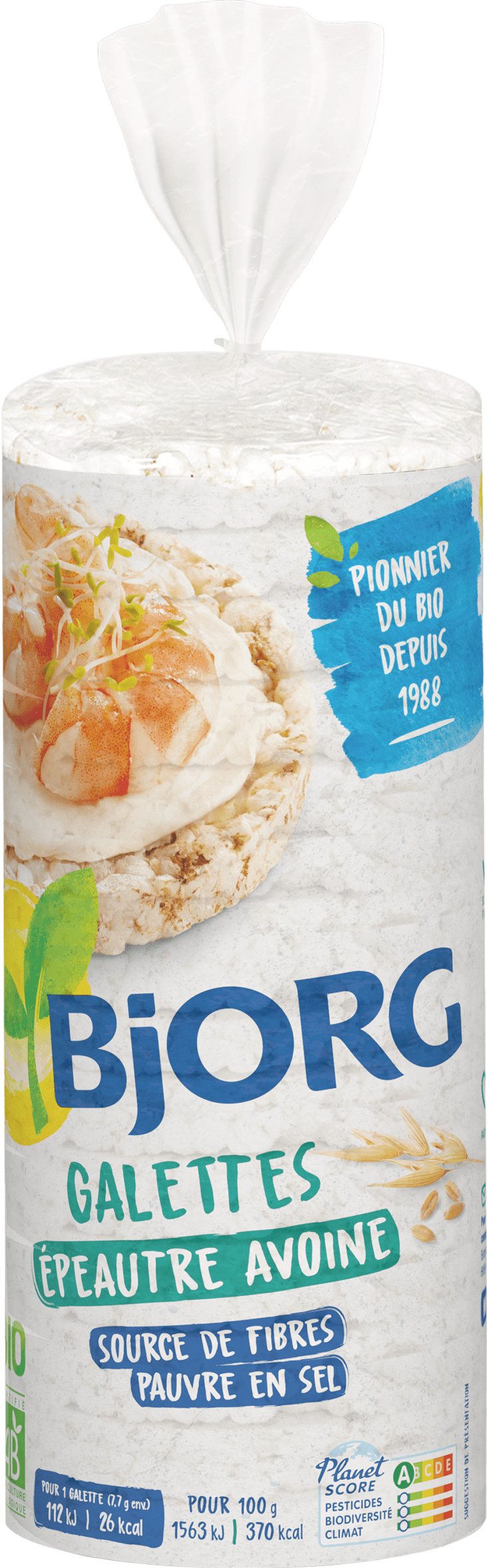 Galettes épeautre d'avoine bio - 130g