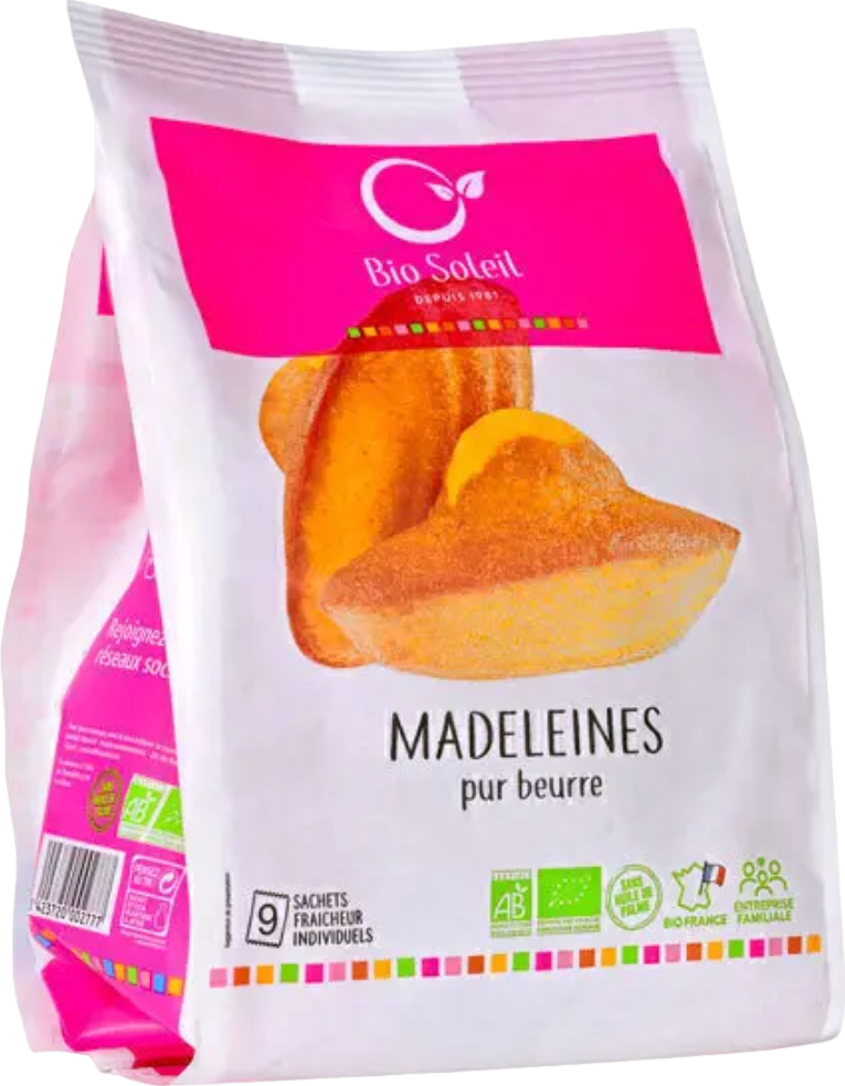 Madeleines pur beurre bio - 200g
